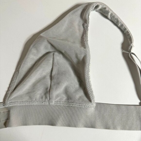 Stretch Cotton Rib Plunge Bralette - Picture 10 of 12